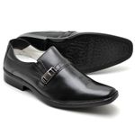 Sapato Casual Conforto Couro de Carneiro Preto 012