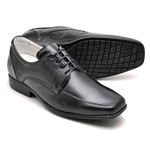 Sapato Casual Conforto Couro de Carneiro Preto 020