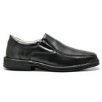 Sapato Casual Conforto Couro de Carneiro Preto 1010