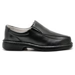 Sapato Casual Conforto Couro de Carneiro Preto 2001