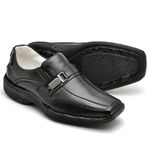 Sapato Casual Conforto Couro de Carneiro Preto 2016