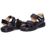 Sandália Masculina Conforto Couro Preto 800