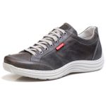 Sapatênis Casual Conforto Couro Cinza 3001