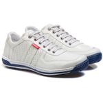 Sapatênis Casual Conforto Couro Gelo 3002