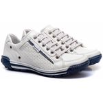 Sapatênis Casual Conforto Couro Gelo 3006