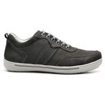 Sapatênis Casual Conforto Couro Cinza 3011