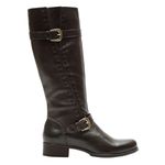 Bota Montaria Feminina Cano Longo Couro Comfort Marrom