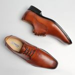 Sapato Social Oxford Cromo Argentino Caramelo