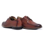 Sapato Masculino Derby Sola Couro Caramelo