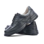 Sapato Casual Conforto Couro Floater Preto