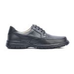 Sapato Casual Conforto Couro Floater Preto