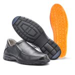 Sapato Casual Conforto Couro Floater Preto