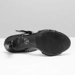 Sandália Mule Gravejada Preto