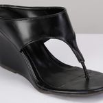 Sandália Anabela Square Preto