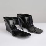 Sandália Anabela Square Preto