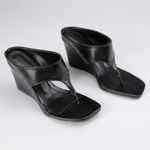 Sandália Anabela Square Preto