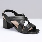 Sandália Sandália Salto Bloco Preto