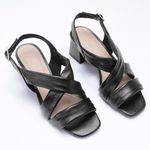 Sandália Sandália Salto Bloco Preto