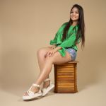 Sandália Feminina Plataforma Flatform Taxas - Off White