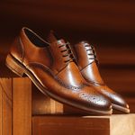 Sapato Social Derby Brogue Bernardi - Castanho