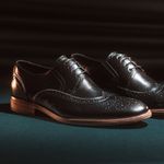 Sapato Social Derby Brogue Bernardi - Preto