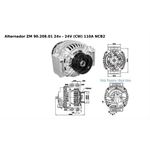 Alternador ZM 9020801 - Scania