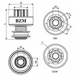 Bendix Impulsor Partida BZM 99.1533.0 - Courrier, Ecosport, Escort, Novo Fiesta