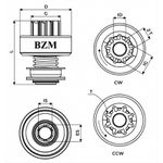 Bendix Impulsor Partida BZM 99.0105.0 - Mbb Jf