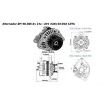 Alternador ZM 9030001 - Volvo