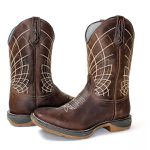 BOTA TEXANA MASCULINA BORDADA SOLA JUMP 
