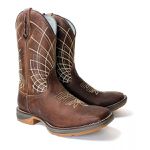 BOTA TEXANA MASCULINA BORDADA SOLA JUMP 