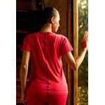 T-shirt Fitness Esmeralda Frelith - VERMELHO