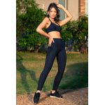 Legging Fitness Lisa com Recorte Trabalhado Frelith - PRETO