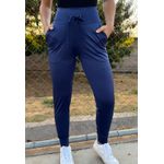 Calça Jogger Atlanta Ilhós em Microfibra - AZUL MARINHO