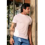 Camiseta Masculina Frelith Básica Crepe - BRANCO