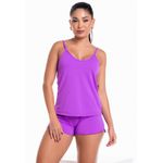 Pijama Verão Frelith Piquet - ROXO