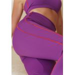 Legging Fitness com Recorte e Filete Lateral Frelith - ROXO