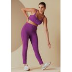 Legging Fitness com Recorte e Filete Lateral Frelith - ROXO