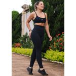 Calça Fitness Feminina Frelith Emana Cós Alto - PRETO