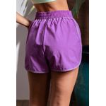 Short Fitness Frelith Tactel 2 em 1 Costura Trançada - ROXO