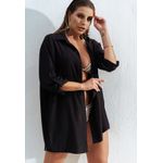 Saída Chemise Lisa Frelith em Viscose - PRETO