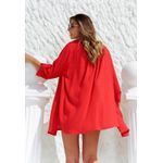 Saída Chemise Lisa Frelith em Viscose - VERMELHO