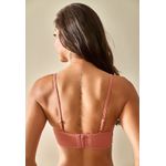 Sutiã Frelith Top Franzido Color - MARROM CLARO