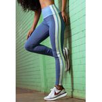 Legging Fitness Frelith Athletic com Faixas Laterais - AZUL PETROLEO