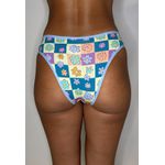 Kit 3 Calcinhas Frelith Floral Azul e Rosa - ESTAMPADA