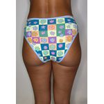 Kit 3 Calcinhas Frelith Floral Azul e Rosa - ESTAMPADA