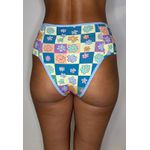 Kit 3 Calcinhas Frelith Floral Azul e Rosa - ESTAMPADA