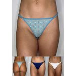 Kit 3 Fios Frelith Floral Marinho e Marfim - ESTAMPADA