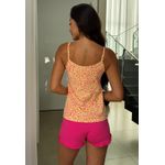 Pijama Verão Frelith Floral com Pink - ESTAMPADO
