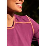 Blusa de Proteção UV Frelith Feminina Costura Trançada - ROXO